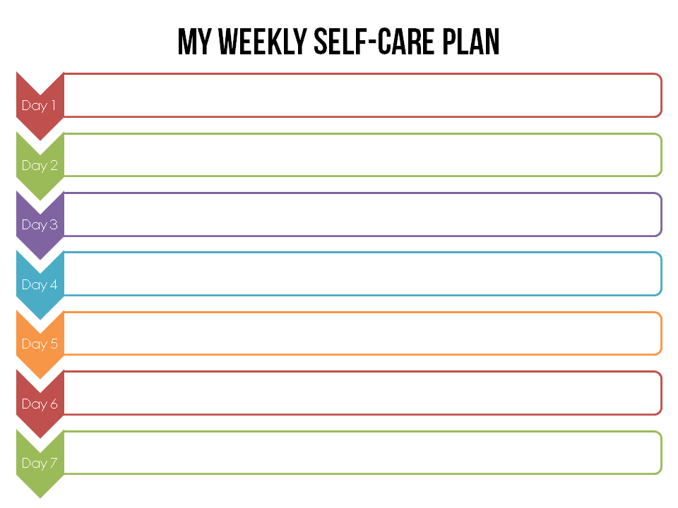 Weekly Self Care Plan Life Coaching  print pdf  Ryan s 