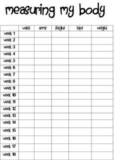 Printable Weekly Weight Loss Chart Pdf